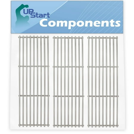 Cleaning Stainless Steel Cooking Grates 3-Pack BBQ Grill Cooking Grates Replacement Parts for Chargriller 2828 - Compatible Barbeque Stainless Steel Grid 19 3/4