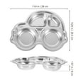 thumbnail image 2 of Raindrops  Kid Plates with Dividers Baby Placemats for Restaurants Child Silver, 2 of 8