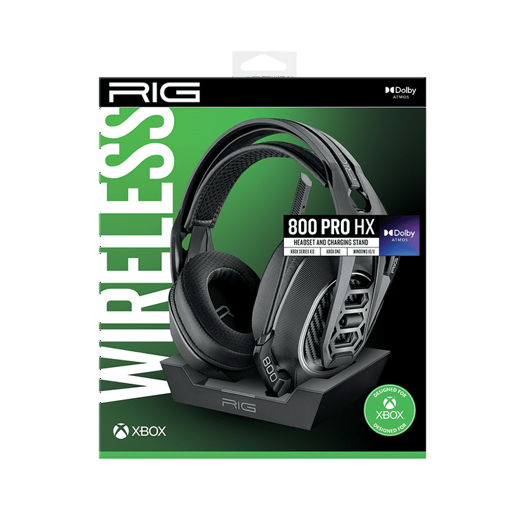 RIG 800 PRO HX Wireless Xbox Gaming Headset and Base Station for Xbox  Series X|S, Xbox One, PlayStation & PC, Black