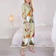 thumbnail image 3 of Kdxio Christmas Card With Gnomes Women's Pajama Sets Long Sleeve Button Down Sleepwear Nightwear Soft Pjs Lounge Sets-Medium, 3 of 7