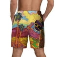 thumbnail image 3 of Sigee Beautiful African Woman Print Mens Swim Trunks with Compression Liner Quick Dry Swim Stretch Beach Shorts with Pockets,S-3XL, 3 of 7