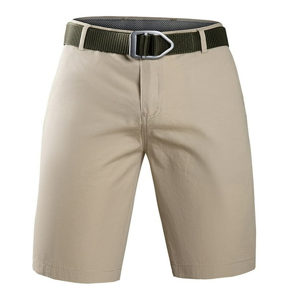 pstuiky Pantalones cortos de entrenamiento para hombre, Pantalones cortos holgados y finos de color liso para hombre, talla grande, a la moda, de playa, de pierna recta