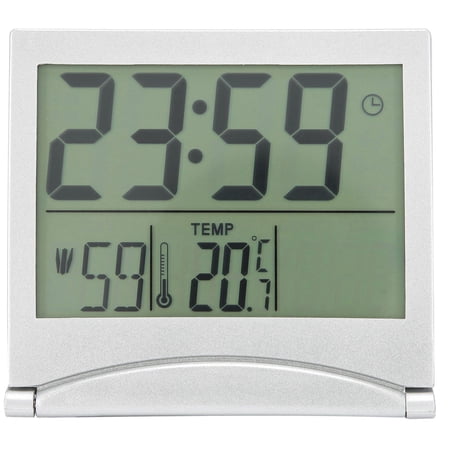 Nieyigj Electronic Compact Desk Alarm Clock, Foldable Digital Travel Clock with Calendar Nieyigj Electronic Compact Desk Alarm Clock, Foldable Digital Travel Clock with Calendar - eef 3 b