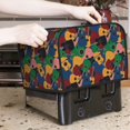 thumbnail image 6 of Rateoe Colored Guitars Pattern Toaster Covers 4 Slice Wide Slot,Bread Machine Cover,Bread Dust Cover & Fingerprint Protection,Appliance Covers, 6 of 6