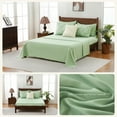 thumbnail image 5 of 7 Pieces Pinch-Pleated Comforter Set, Olive Green Full Size, 5 of 6