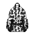 thumbnail image 3 of Cow Print Pattern Backpack for School, Cute School Bag with Adjustable Shoulder Straps and Padded Back, 15.25"x11.5"x5.25", 3 of 4
