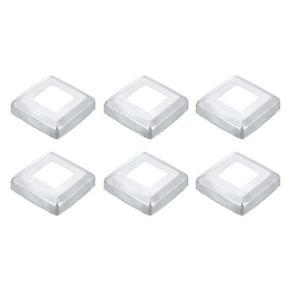 6Pack Post Base Cover, 2.5x2.5 Metal Integral Style Post Skirt Porch Column Wrap(1.2x1.2)