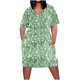 thumbnail image 1 of Vestido Corto de Verano Moda Grande Impresión de Manga Corta Cuello en V Bolsillo Mini Vestido para Casual Y Diario, 1 of 4