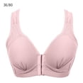 thumbnail image 1 of Sujetador Inalámbrico Transpirable Hebilla Frontal Correa Ancha Ropa Interior Delgada para Mujer Niña, Gris Morado, 36/80 Yuarrent AP001203-25, 1 of 7