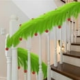 thumbnail image 5 of Cinvoph 5.9ft Christmas Artificial Garland Soft Fuzzy Green Garland with balls for Indoor Outdoor Party Decorations Xmas Winter Supplies, 5 of 7