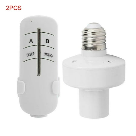 

2 Pieces E27 Remote Control Bulb Holder Wireless Light Socket Home Screw Bulb Base Replacement 220V