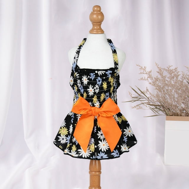 CBFFDC Robe de Princesse pour Animaux de Compagnie Costume de Princesse avec Nœud Papillon, Confortable et Doux