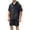 Black, variant on Mens 2 Piece Outfits Short Sleeve Half Zip Hooded Pullover Shirts Drawstring Shorts Casual Athletic Activewear Summer Lightweight Windbreaker Tracksuits