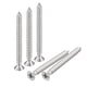thumbnail image 1 of Uxcell Tornillos de Madera #4x1-1/4", Paquete de 200 Tornillos Autoperforantes Phillips de Acero Inoxidable 304, 1 of 5