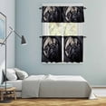 thumbnail image 6 of Dog Kitchen Curtains Valances and Tiers Set of 3 Pet Eyes Tier Curtains and Valance with Rod Pocket for Small Windows, 27.5"x24", 6 of 9
