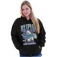 thumbnail image 4 of The Smurfs Kanji Respect the Hustle Unisex Plus Size Hoodie Brisco Brands 2X, 4 of 5