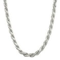 thumbnail image 6 of 925 Sterling Silver 10.25mm Diamond-cut Rope Chain 30 Inch, 6 of 7