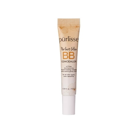 purlisse BB Concealer - BB Cream for All Skin Types - Oil-Free Moisturizing, Smooths Blemishes - .34 Ounce (Light)