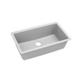 thumbnail image 2 of Elkay Quartz Classic 33" Rectangular Undermount Single Bowl Kitchen Sink,White, 2 of 5