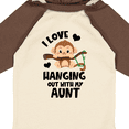 thumbnail image 4 of Inktastic Monkey I Love Hanging out with My Aunt Boys or Girls Long Sleeve Baby Bodysuit, 4 of 5