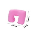 thumbnail image 3 of PUSPU PVC Flocked U-Shaped Inflatable Travel Neck Pillow Portable for Airplane Car Home, 3 of 6