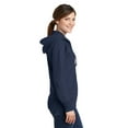thumbnail image 3 of Port & Company Ladies Core Fleece Full Zip Hooded Sweatshirt-XL (Navy), 3 of 6