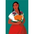thumbnail image 2 of Great Art Now Mexican Woman II by Omar Escalante, Framed Wall Art, 19.5W x 25.5H, 2 of 2