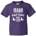thumbnail image 3 of Inktastic Idaho Awesome Since 1890 Youth T-Shirt, 3 of 5