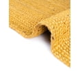 thumbnail image 4 of 8 Ft Square Yellow Jute Area Rug, Hand-Woven, Reversible, Farmhouse Boho Style, Durable & Pet-Friendly Rug for Living Room, Dining Room, and Bedroom, 4 of 5