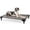 43" Gray, variant on Pefilos 52" Large Steel Frame Elevated Dog Bed, Outdoor Original Camping Pet Bed Cot Mat, Gray