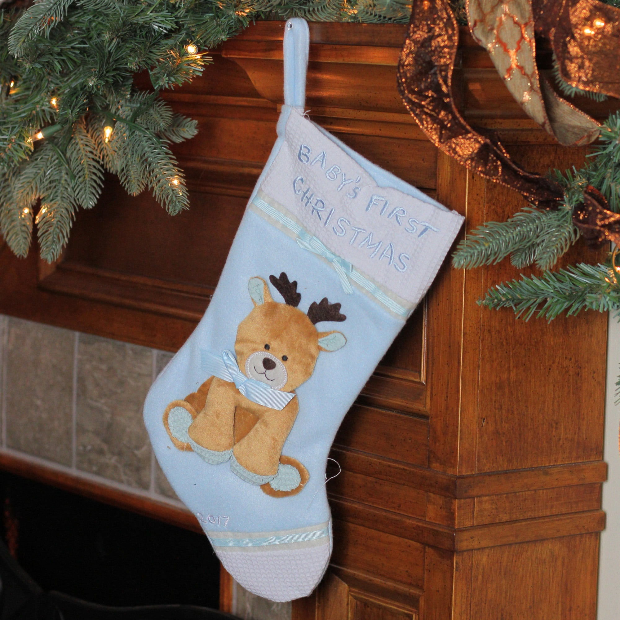 baby first christmas stocking walmart