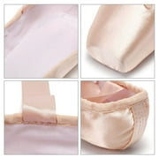 Nexete Pointe Shoe Dance Ballet Point Slippers Ballet Flats Shoes with Ribbons &Toe Pads,Black Pink Red Color For Girls Women(Note: Order Same Street Size 1/2 -1 Up)