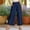 Navy plus size wide leg pants a1, variant on sdhkgrrt Women Plus Size Wide Leg Cropped Pants with Pockets Elastic Waist Casual Ruffle Lounge Pants Solid Workout Relaxed Fit Fall Palazzo Trousers, Yellow 4XL