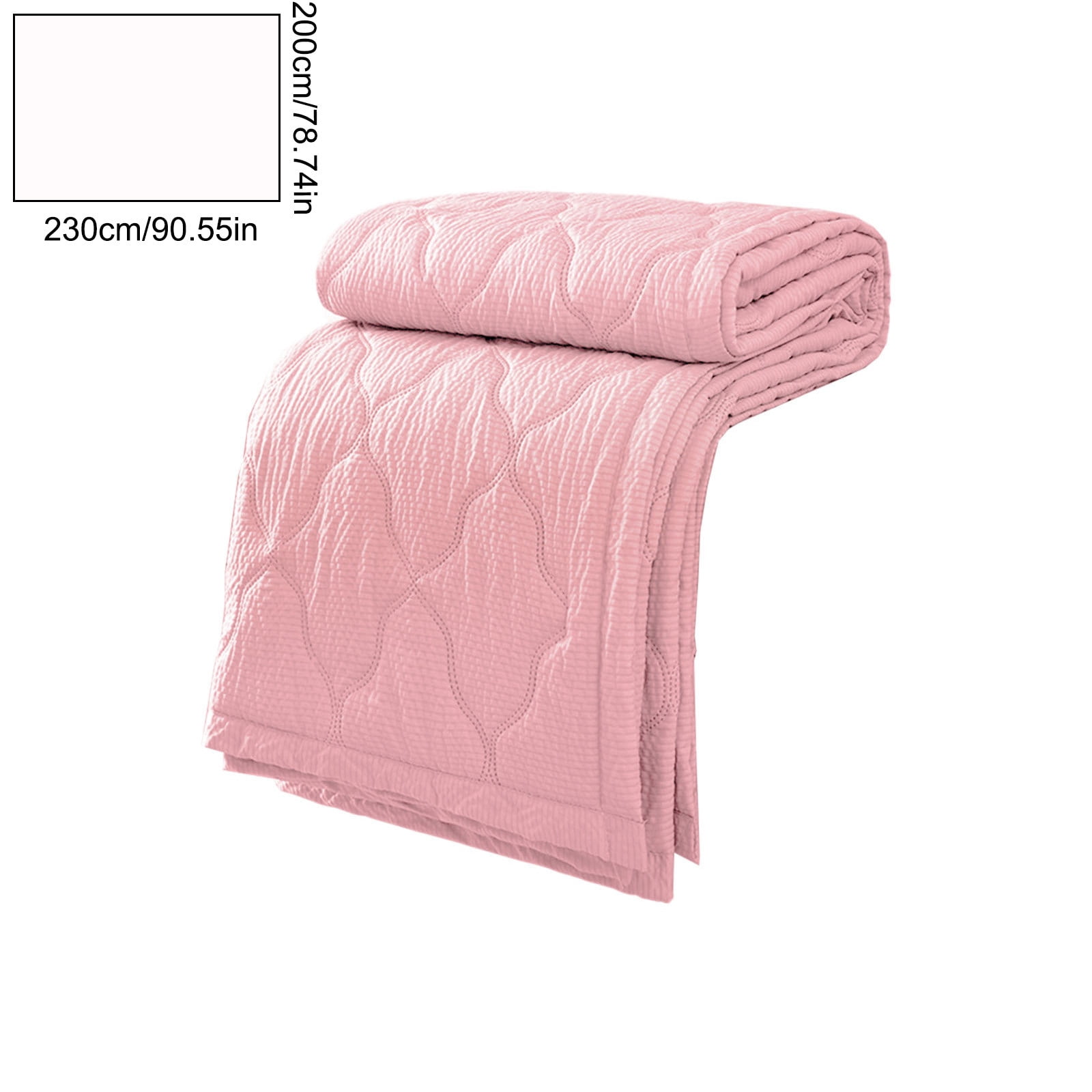 sruoe Queen Size Summer Quilt, 78.74"x90.55" Washed Cotton Cooling Quilt, Green Bubble Texture Lightweight Air Conditioning Blanket, Breathable Machine Washable All Season Bedspread
