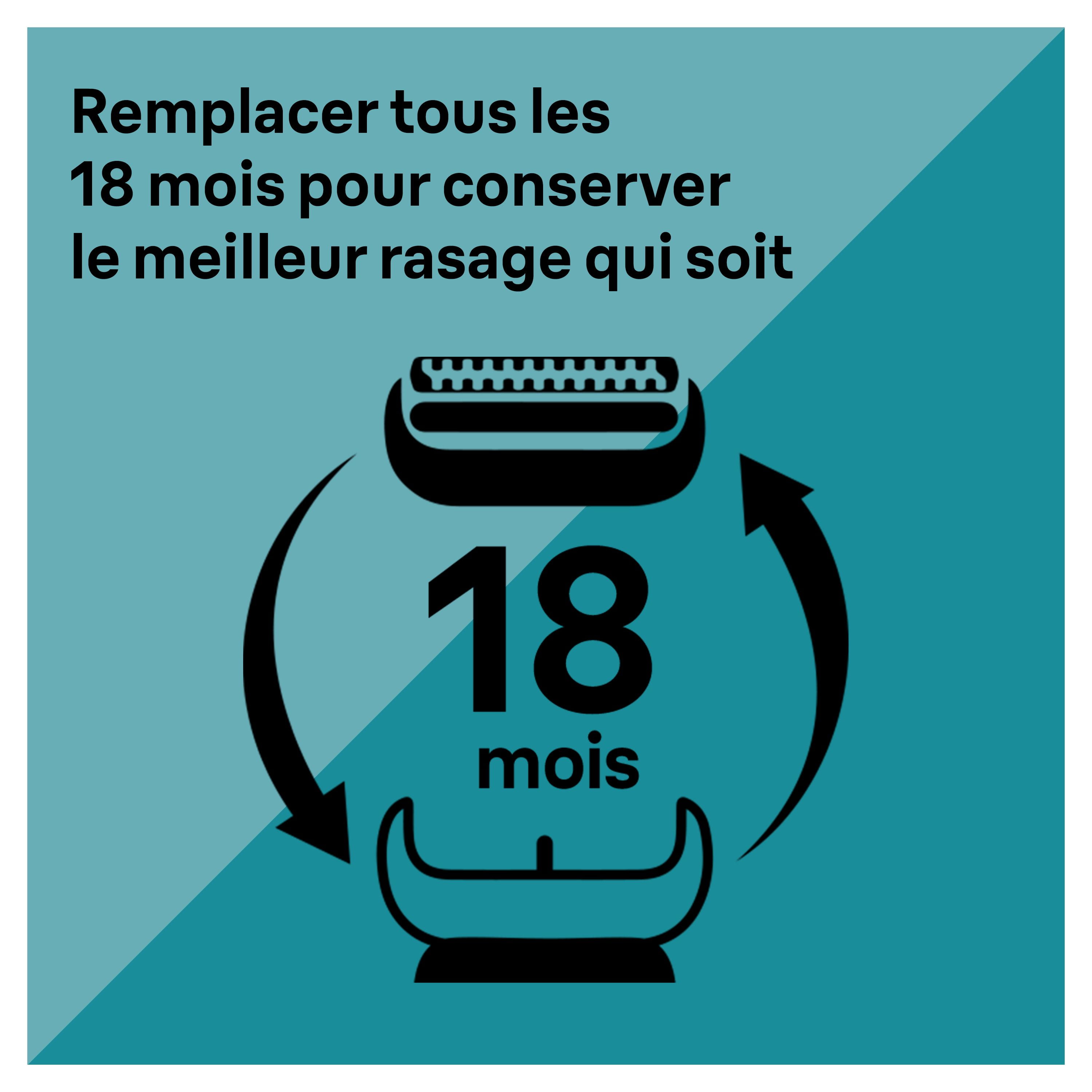 Tête de rechange pour rasoir électrique Braun Series 7, fixez facilement la tête de votre rasoir pour un rasage aussi efficace qu’au premier jour, compatible avec la nouvelle génération de rasoirs Ser