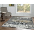 thumbnail image 5 of Elixir Cannon Rug Grey 5x7.6 Transitional Vintage Style Polyester Flat Pile, 5 of 5