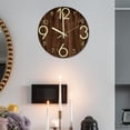 thumbnail image 4 of Reloj de pared luminoso, silencioso, con luz oscura y moderno. B, 4 of 9