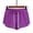 Purple, variant on HUPOM Shorts For Women Casual Summer Shorts Womens Shorts High Short Dance Gray S