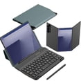thumbnail image 1 of Mobile Office Keyboard Kit,Leather Keyboard Case Pen Bluetooth For Folding Mouse,Kit Phone Case, 1 of 7