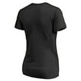 thumbnail image 3 of Women's Black Minnesota Vikings Primary Team Logo V-Neck T-Shirt, 3 of 3
