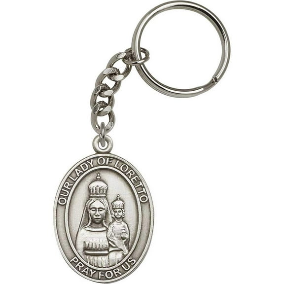 Antique Silver O/L of Loretto Keychain