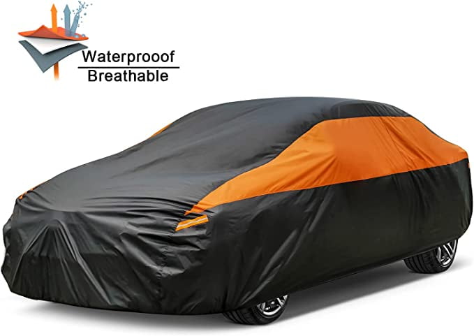 FlowerW Car Cover Waterproof Dust Sun UV All Weather Waterproof Windproof Protection Indoor/Outdoor for Por-s-che/911-996/997 