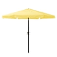thumbnail image 3 of CorLiving 10ft Large Tilting Round Market Patio Umbrella with Side Flaps and Steel Frame, Yellow, 3 of 10