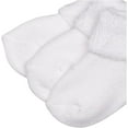 thumbnail image 3 of Touched by Nature Baby Unisex Organic Cotton Socks, White Terry, 0-6 Months, 3 of 3