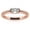 Pink, variant on Moissanite Marquise Half Bezel Ring Perfect for Women in Wedding
