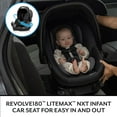 thumbnail image 3 of Evenflo Shyft Intuiti Travel System With Revolve180 LiteMax NXT Rotating Infant Car Seat, Black Shale, 3 of 11