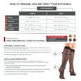 thumbnail image 2 of Truform Sheer Knee High Stockings: 30 - 40 mmHg, Beige, Large, 2 of 7