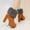 Brown, variant on Tejiojio Fall Clearance Cotton Shoes Plus Velvet Warm Flat Ankle Boots Old Man Leather Shoes Soft Sole Non-slip Middle-aged Women's Shoes