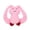 Pink, variant on Long Ears Rabbit Dog Squeaker Toys With Crinkle Paper Stuffed Interactive Chew Bunny Toy