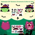 thumbnail image 7 of WaaHome Halloween Crafts Stickers for Kids 24Pcs Halloween Monster Make a Face Stickers Ornaments Halloween Arts and Crafts Kits Halloween Stickers, 7 of 7
